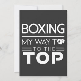Tarjeta Festiva Boxing Motivation Quote Bold Minimal Typography