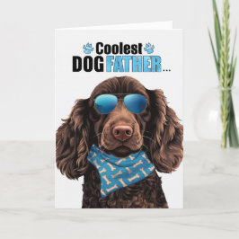 Tarjeta Festiva Boykin Spaniel Perro Coolest Dad