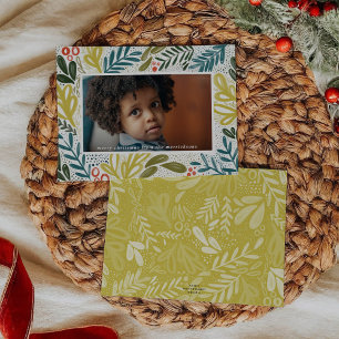 Tarjeta Festiva Bramble   Foto botánica festiva