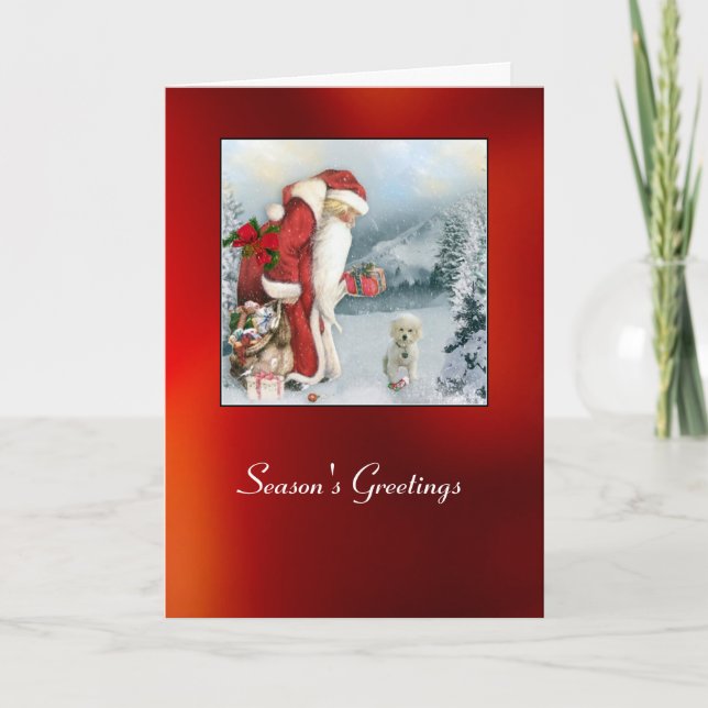 Tarjeta Festiva Brandi a los Navidades (Anverso)