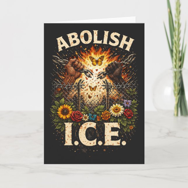 Tarjeta Festiva Break the Chains (Anverso)