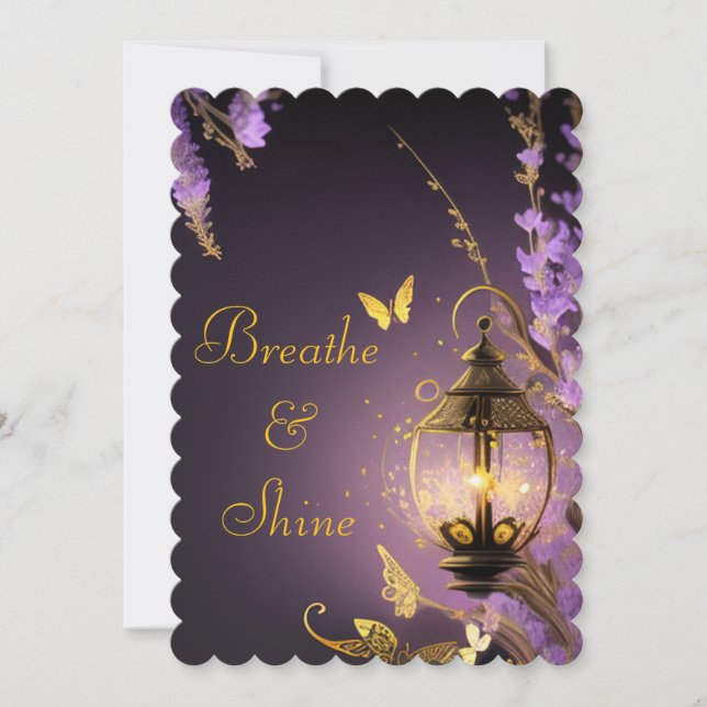 Tarjeta Festiva Breathe´n Shine Karte Schmidt Stationery (Anverso)