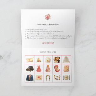 Tarjeta Festiva Bridal Shower Bingo Game Board17. Fun Party