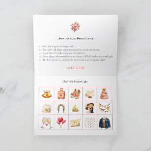 Tarjeta Festiva Bridal Shower Bingo Game Board1. Fun Party