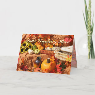 Tarjeta Festiva Bright Autumn Harvest Card