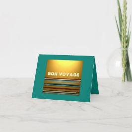 Tarjeta Festiva Bright Bon Voyage Holiday Card