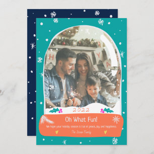 Tarjeta Festiva brillante Oh Qué foto divertida ilustracion del gl