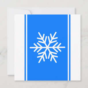 Tarjeta Festiva Brillantes Rayas de Carrera Azules Alpinas Blancas