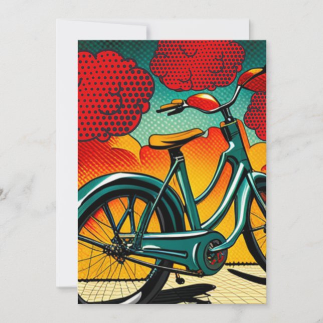 Tarjeta Festiva Brilliance de la bicicleta (Anverso)