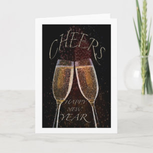 TARJETA FESTIVA BRINDANDO POR EL "AÑO NUEVO"