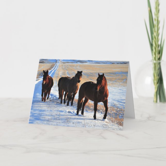 Tarjeta Festiva Brindar deseos a los Navidades (Anverso)
