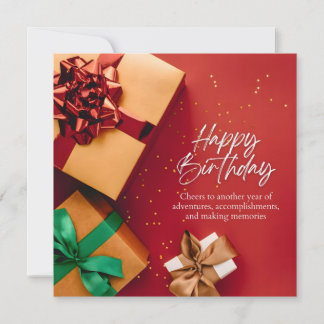 Tarjeta Festiva Brindis por Otro Año