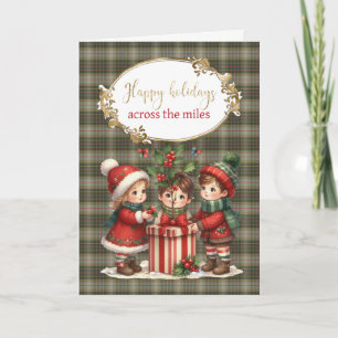 Tarjeta Festiva Brodie Hunting Original Scottish Tartán