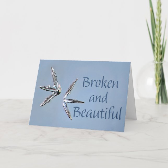 Tarjeta Festiva Broken and Beautiful Card (Anverso)
