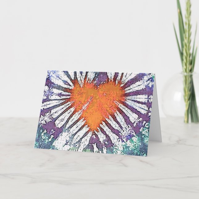 Tarjeta Festiva Brote de corazón (Anverso)