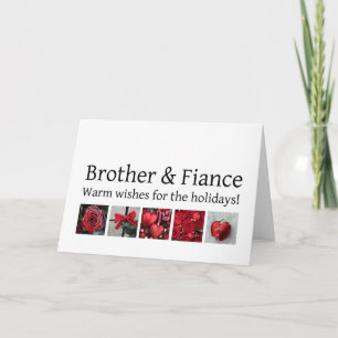 Tarjeta Festiva Brother and Fiance Merry Christmas card