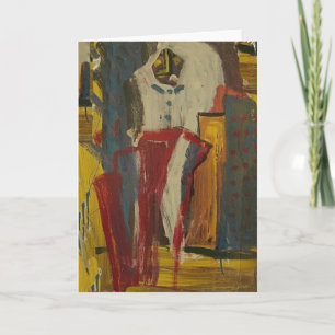 Tarjeta Festiva Brown Snowman