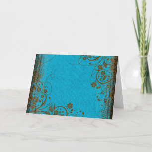 Tarjeta Festiva Brown y trullo