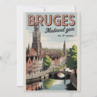Bruges Bélgica Retorno Silueta Urbana Viajes 
