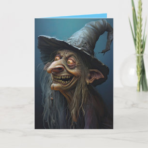 Tarjeta Festiva Bruja fea