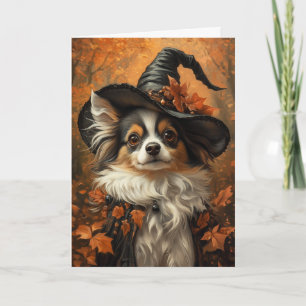 Tarjeta Festiva Bruja Papillion de Halloween