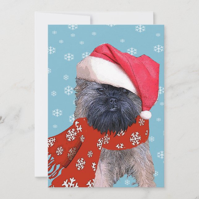 Tarjeta Festiva Brussels Griffon (Anverso)