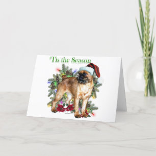 Tarjeta Festiva Brussels Griffon 'Tis