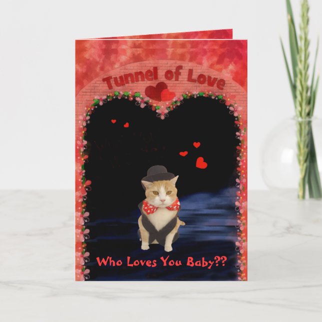 Tarjeta Festiva Bubba en el túnel del amor (Anverso)