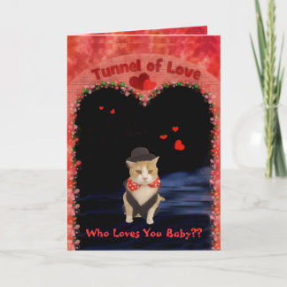 Tarjeta Festiva Bubba en el túnel del amor
