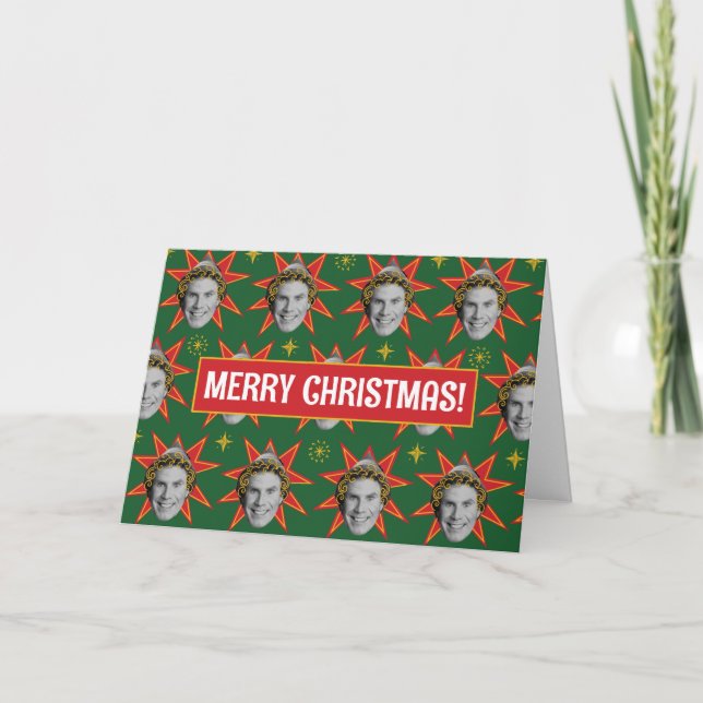 Tarjeta Festiva Buddy the Elf | Patrón de arranque (Anverso)