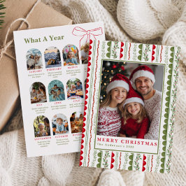 Tarjeta Festiva Budget What A Year Whimsical Twelve Photo collage
