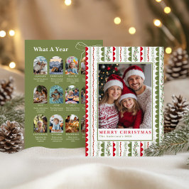 Tarjeta Festiva Budget What A Year Whimsical Twelve Photo collage