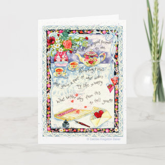 Tarjeta Festiva Buen Amigo Valentine