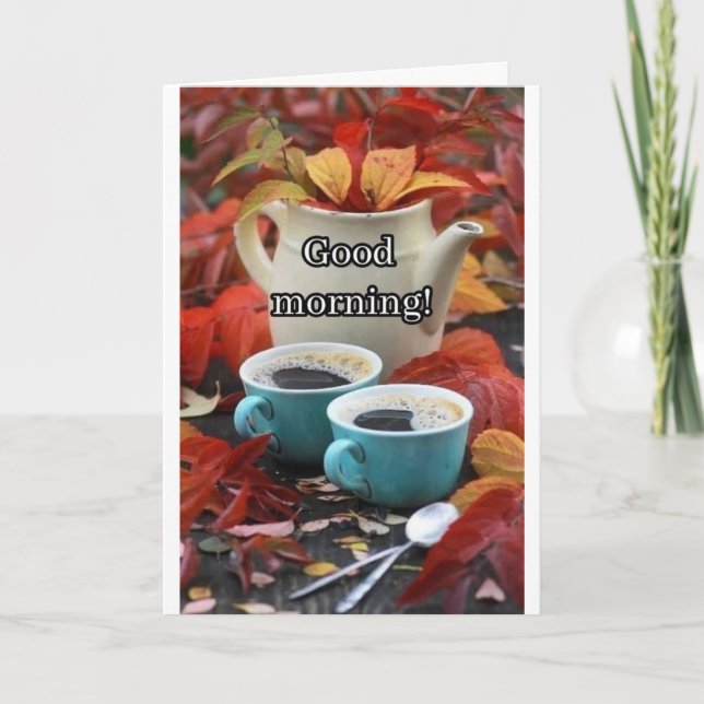 TARJETA FESTIVA **BUENA MAÑANA Y FELIZ CUMPLEAÑOS** (Anverso)