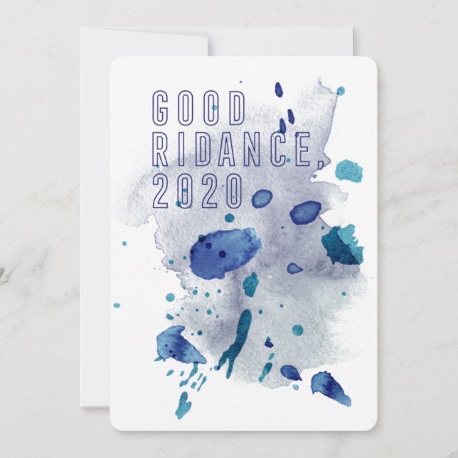 Tarjeta Festiva Buena Riddance, 2020 (Anverso)