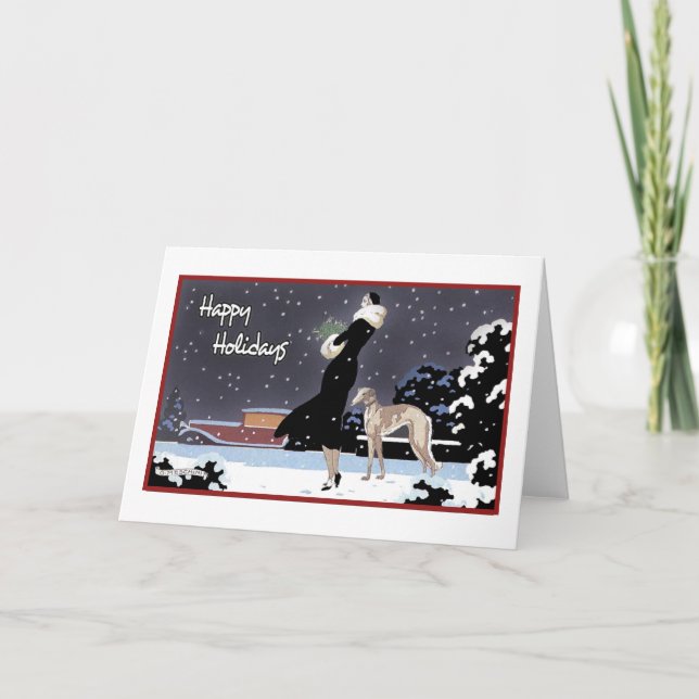 Tarjeta Festiva Buenas fiestas (Anverso)