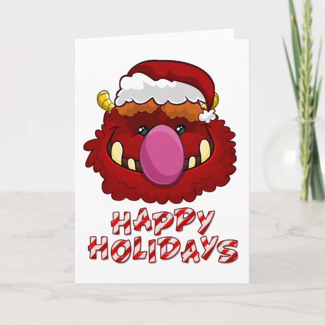 Tarjeta Festiva Buenas fiestas (Anverso)