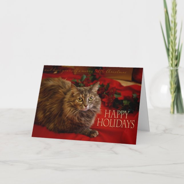 Tarjeta Festiva Buenas fiestas (Anverso)