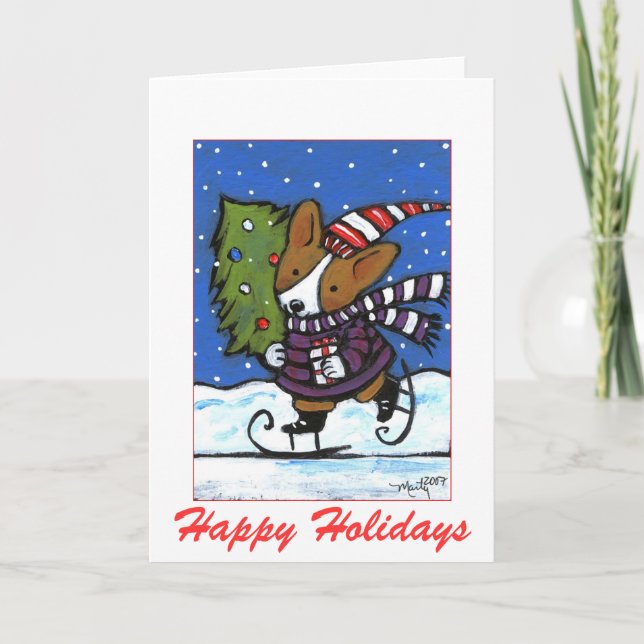 Tarjeta Festiva Buenas fiestas (Anverso)