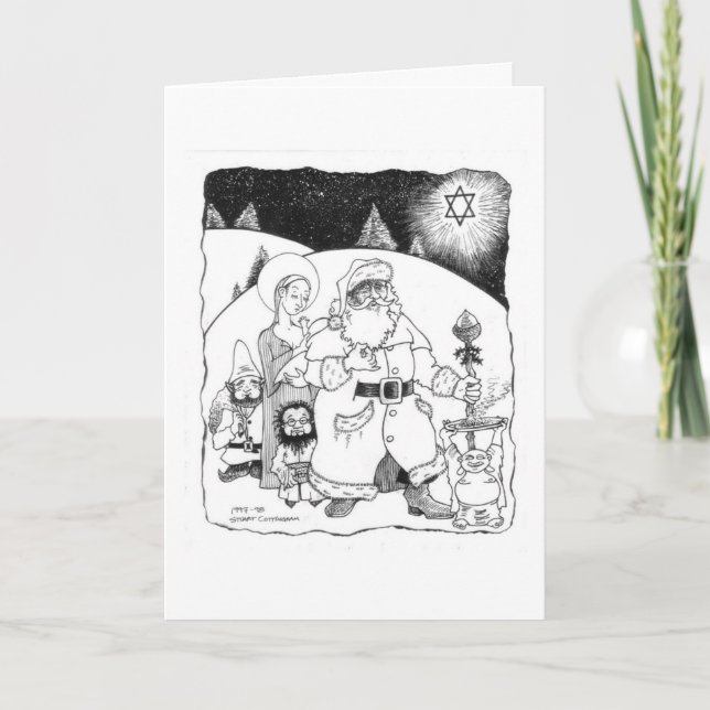 Tarjeta Festiva ¡Buenas fiestas! (Anverso)