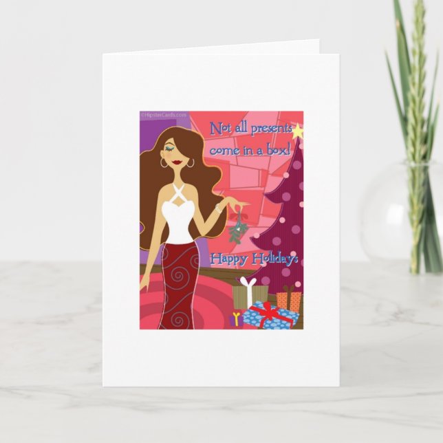 Tarjeta Festiva Buenas fiestas (Anverso)