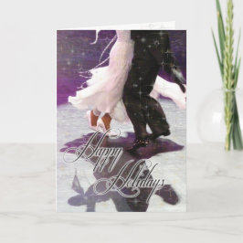 Tarjeta Festiva Buenas fiestas bailarines PERSONALIZADOS