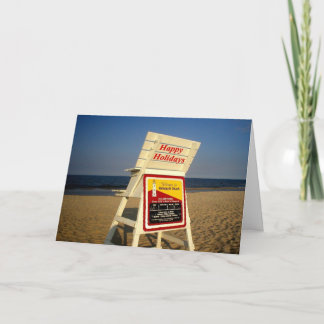 Tarjeta Festiva Buenas fiestas de la playa