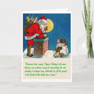 Tarjeta Festiva "Buenas fiestas" significa…