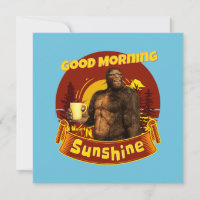 Buenos Días Sol Bigfoot Café Humor Arte