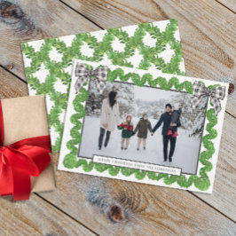 Tarjeta Festiva Búfalo acuarela de color negro foto de Garland Bow