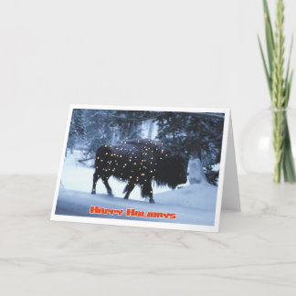 Tarjeta Festiva Búfalo festivo