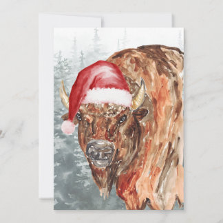 Tarjeta Festiva Buffalo Santa