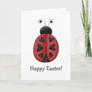 Tarjeta Festiva Buggin usted · Corazones de la mariquita