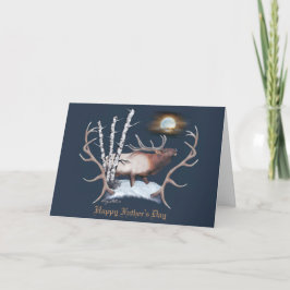 Tarjeta Festiva Bugling Bull Elk